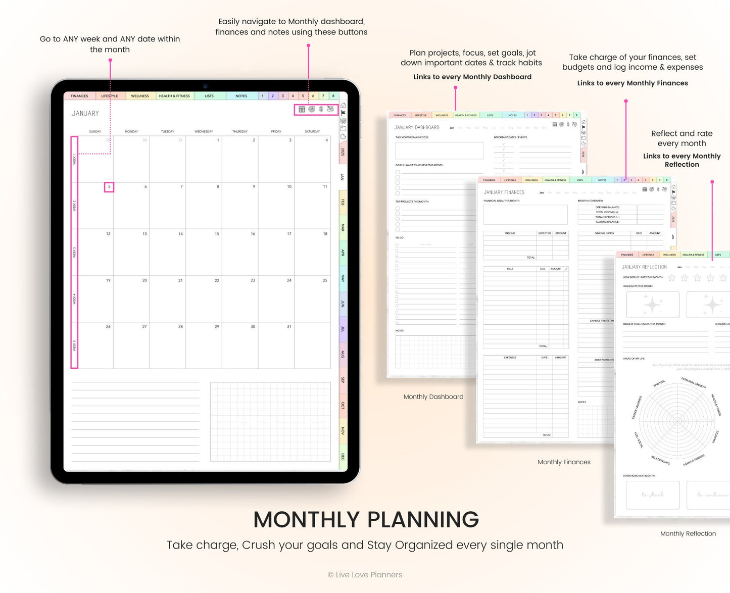 2025 Digital Planner (Portrait)