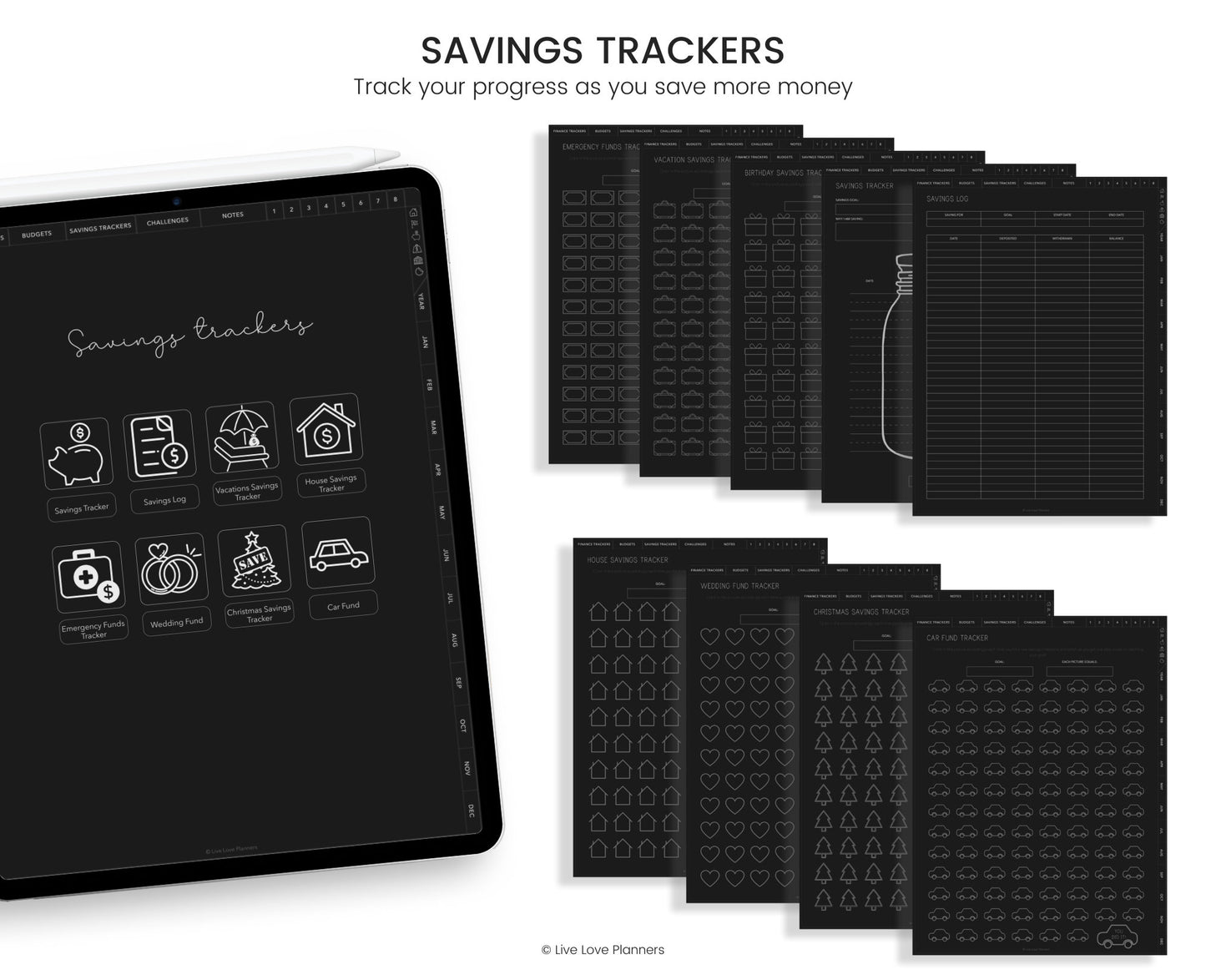 Digital Dark Mode Budget Planner