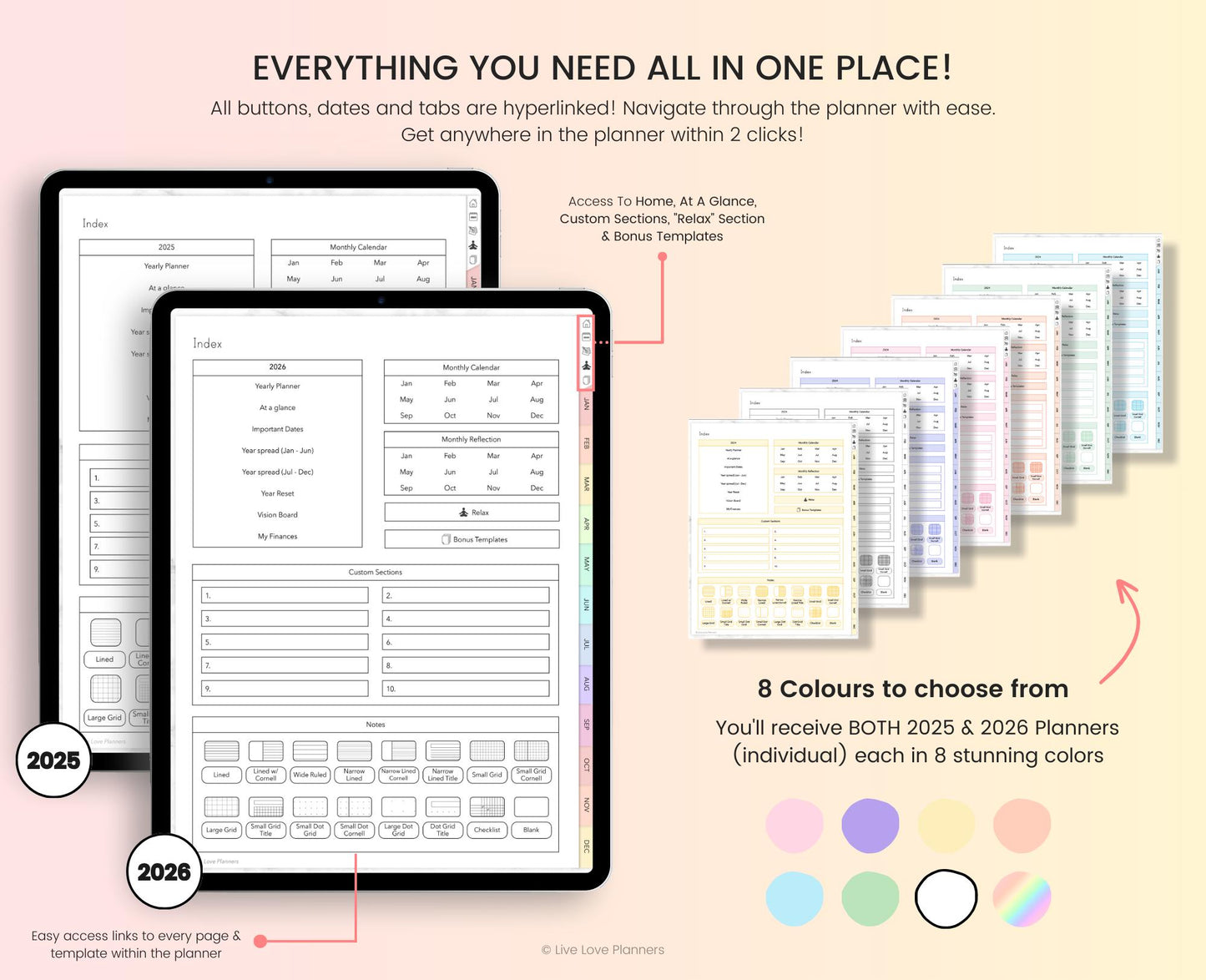 ADHD 2025 and 2025 Digital Planners