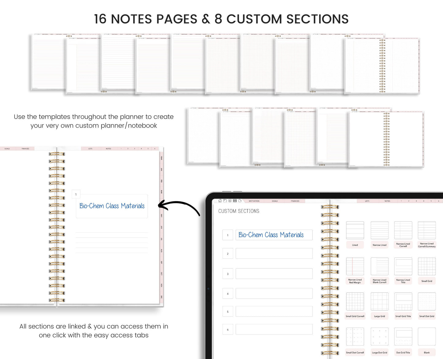Student Planner | Academic Planner for Students | Undated Digital Student Planner