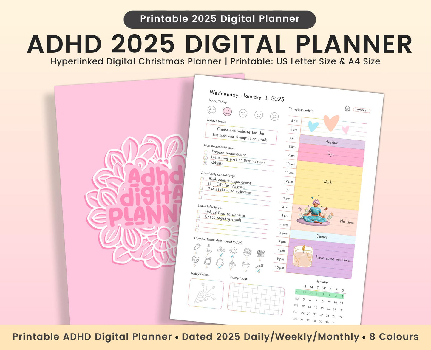 Printable ADHD planner