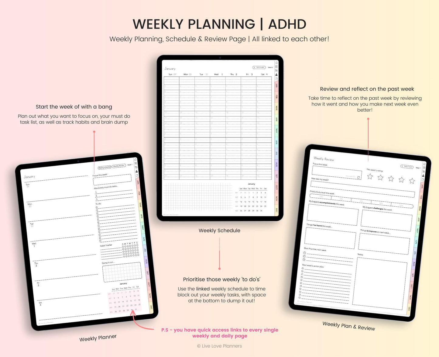 ADHD 2025 and 2025 Digital Planners