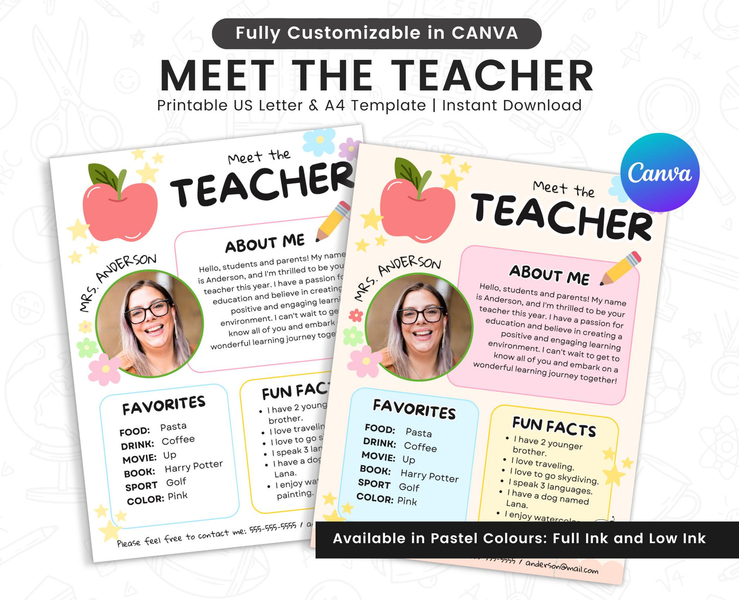 Meet the Teacher Template - Editable Classroom Intro