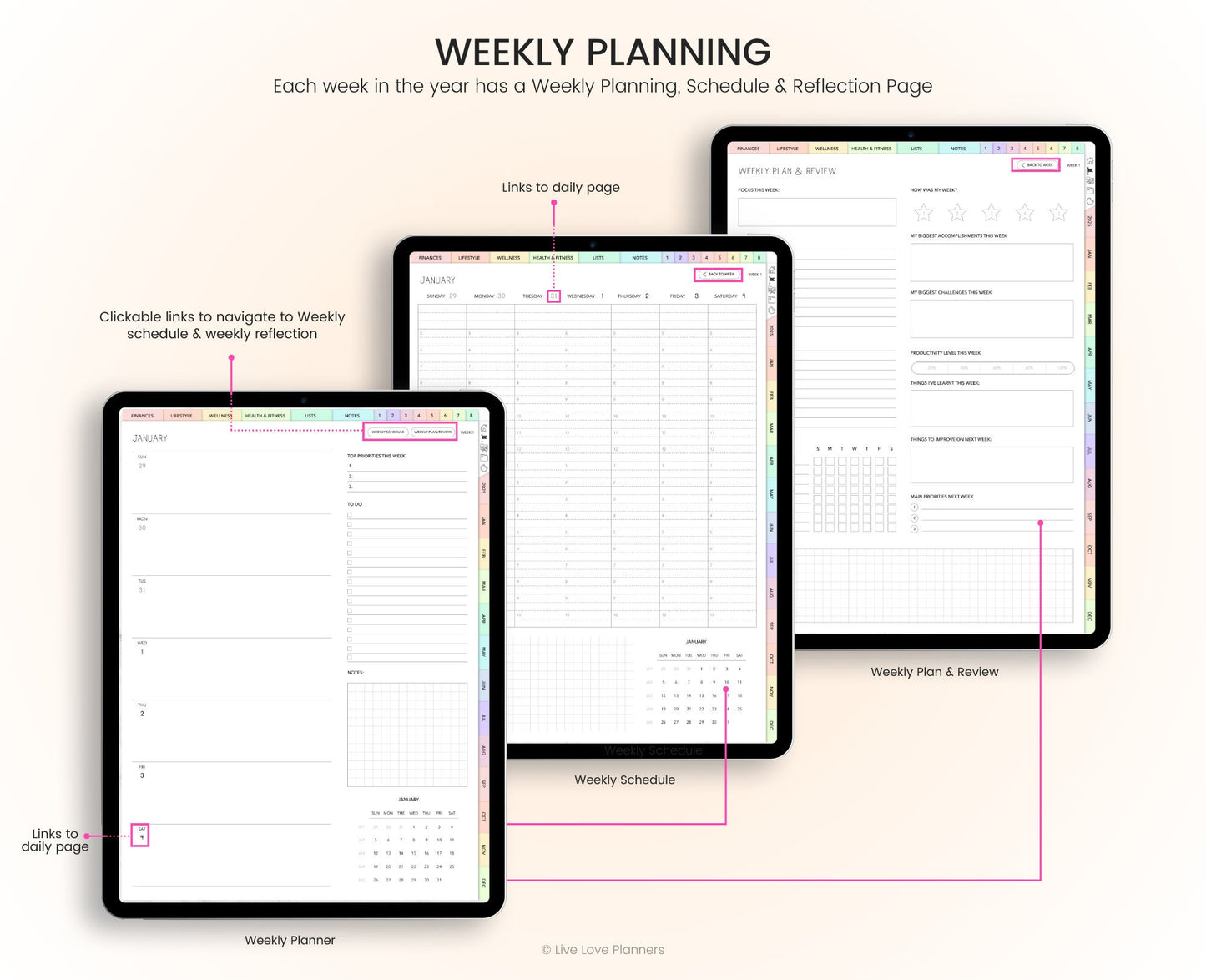 2025 Digital Planner (Portrait)
