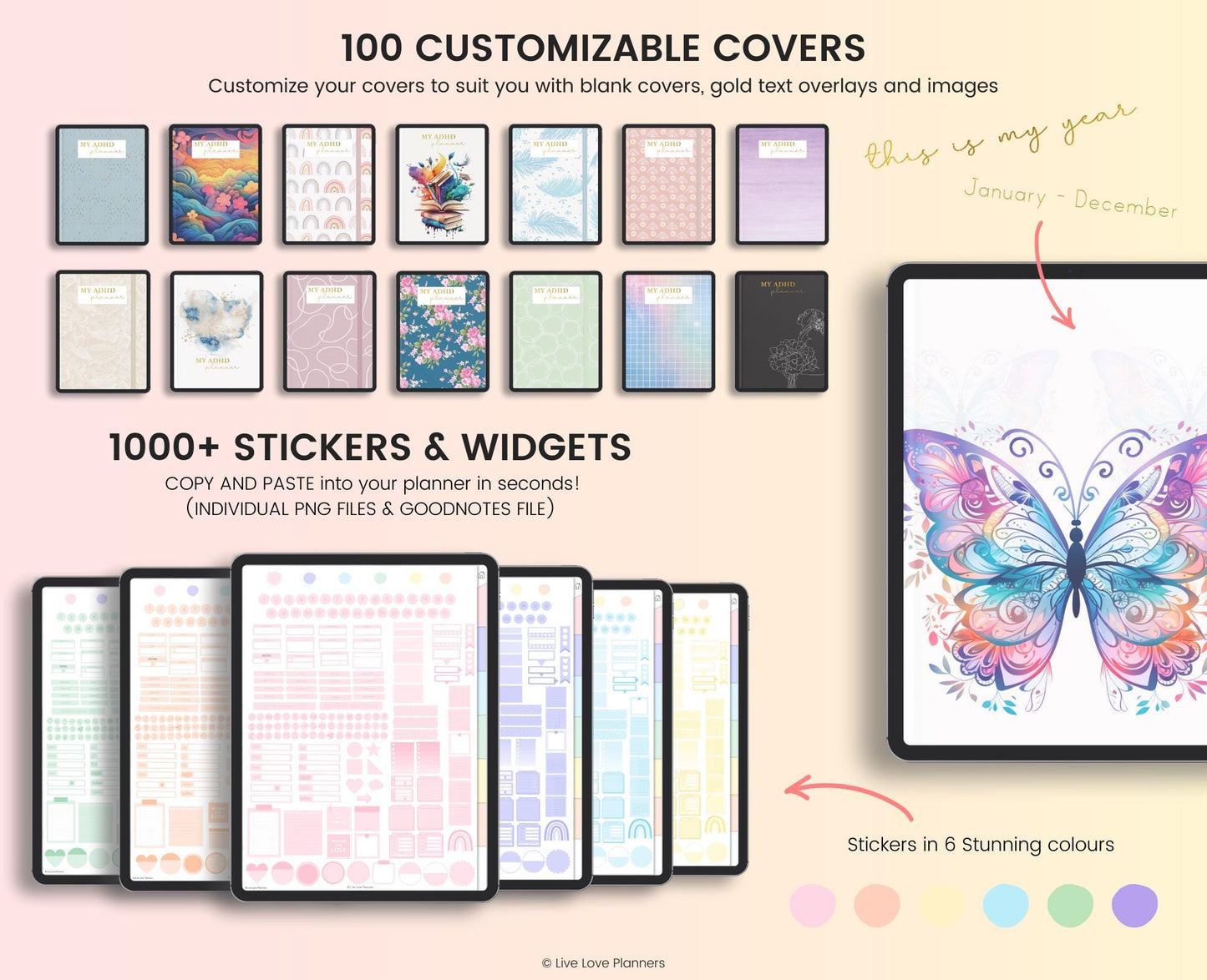 ADHD 2025 and 2025 Digital Planners
