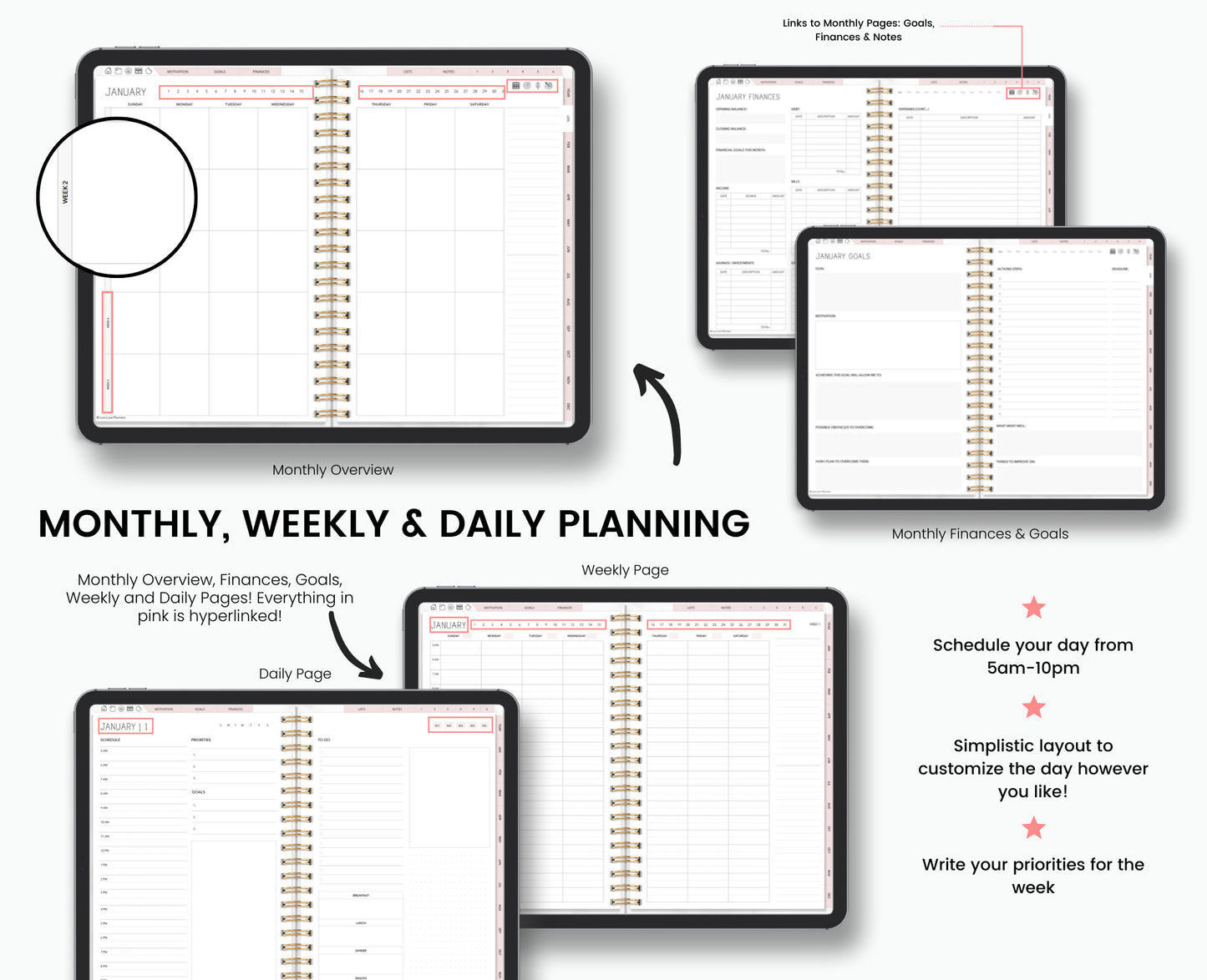 Student Planner | Academic Planner for Students | Undated Digital Student Planner