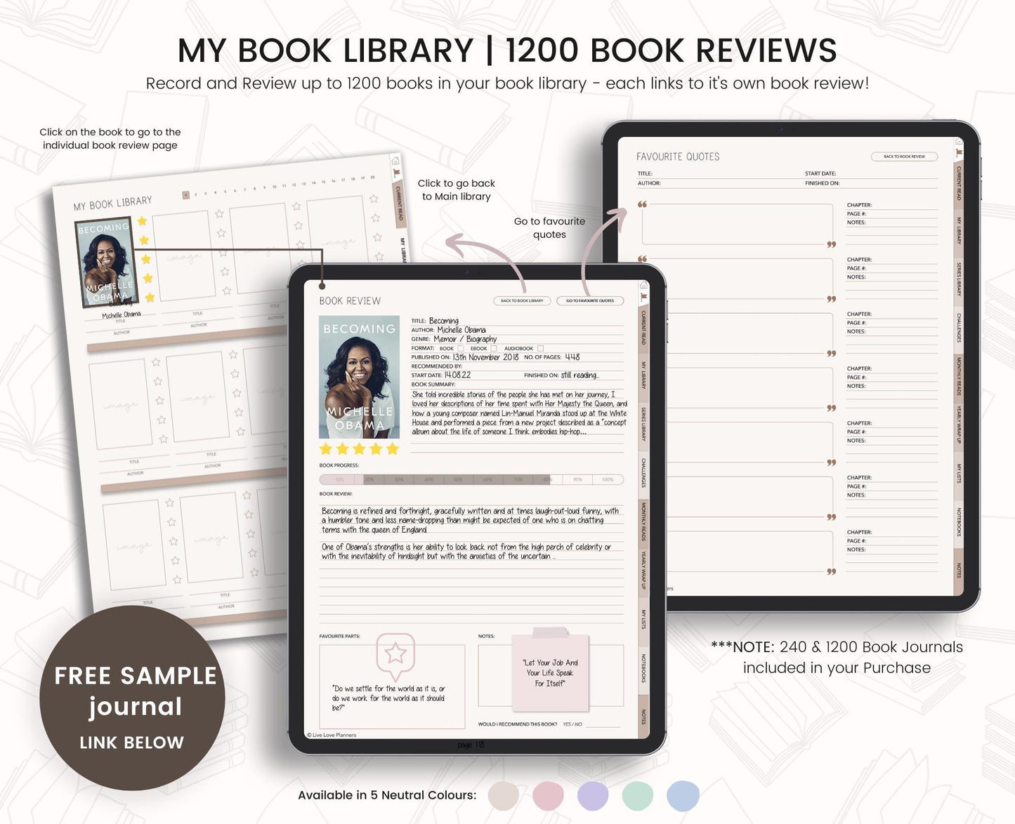 Reading Journal (Neutrals)