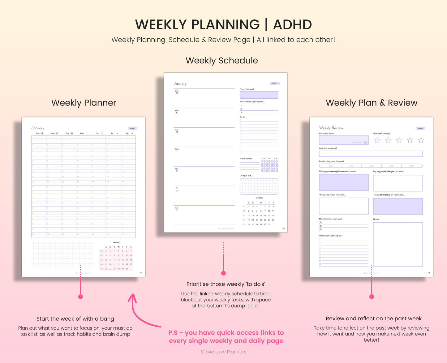Printable ADHD planner