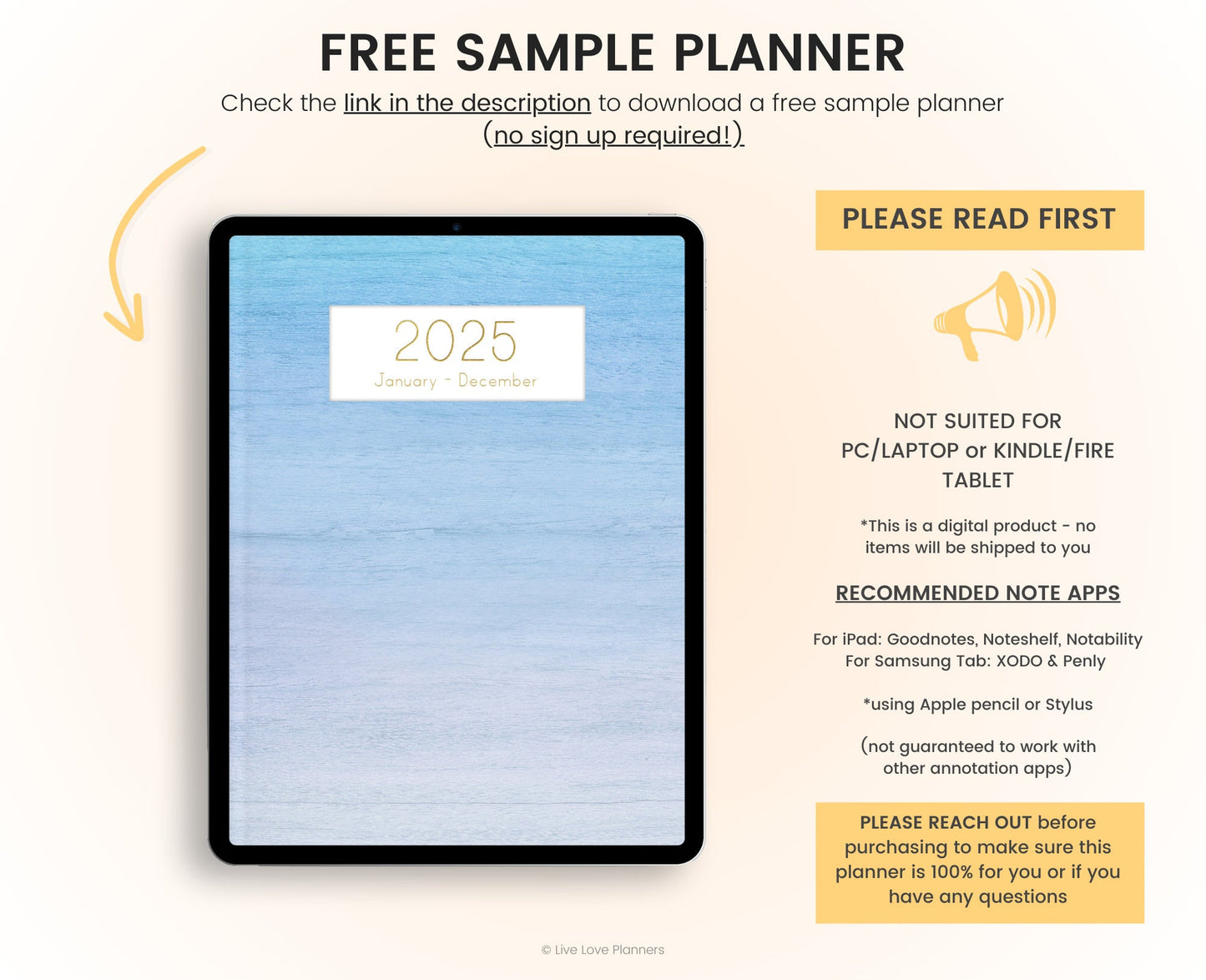 2025 Digital Planner (Portrait)