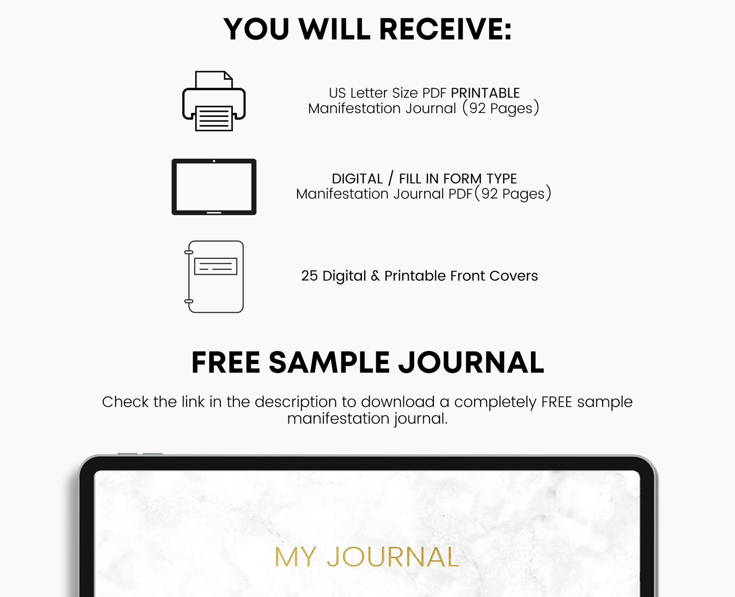 Printable Manifestation Journal