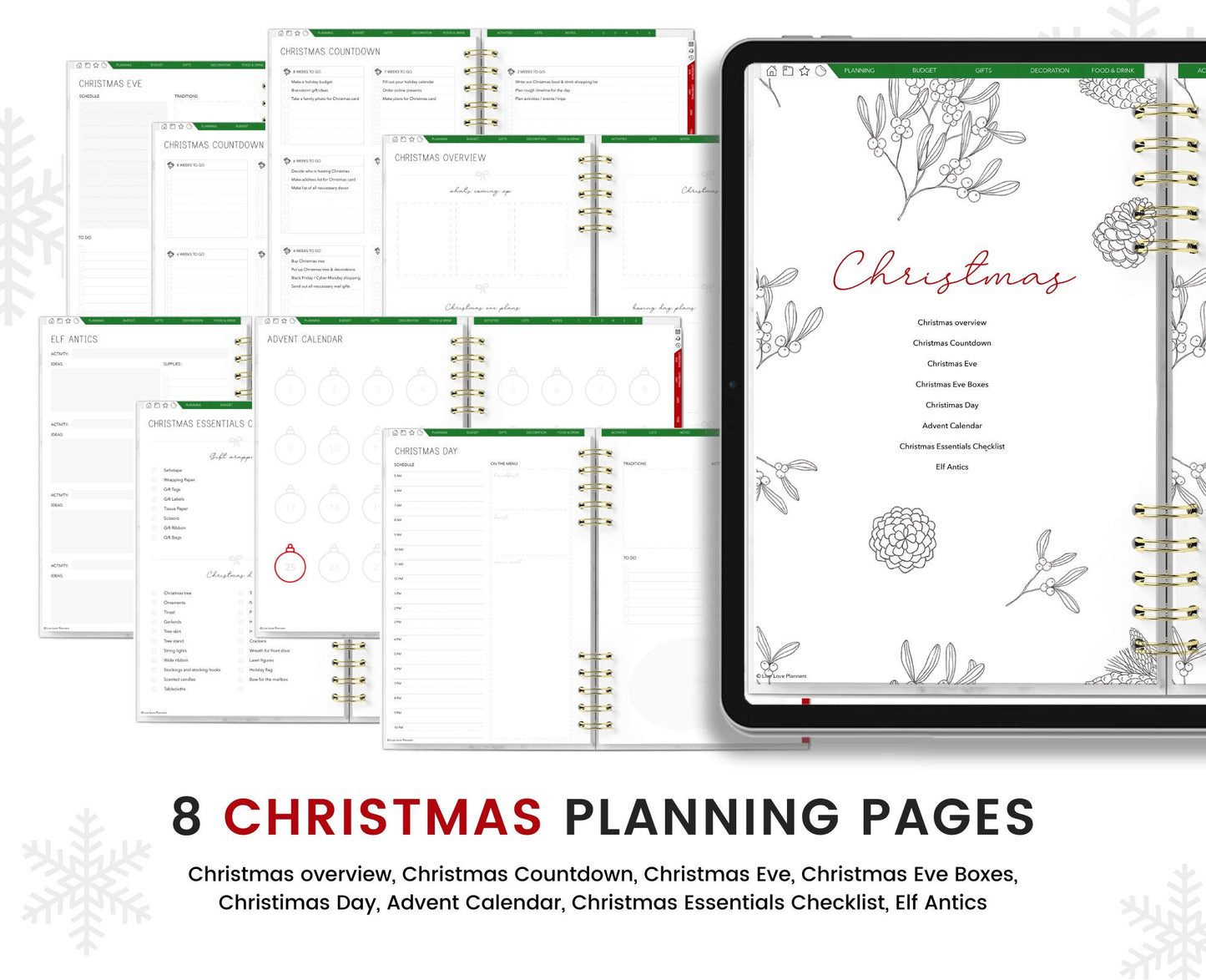 Christmas Planner (Landscape)