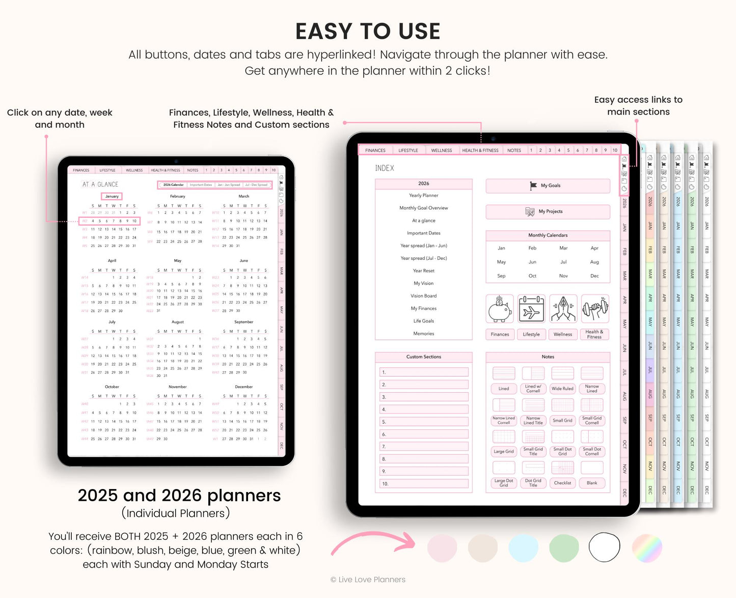 2025 and 2026 Planners