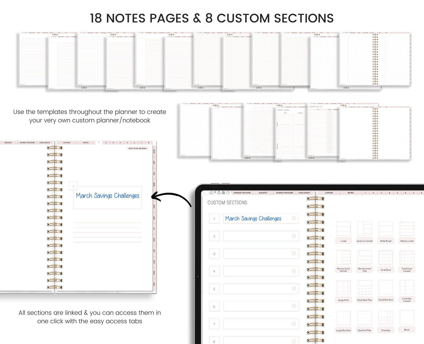 Digital Budget Planner (Landscape)