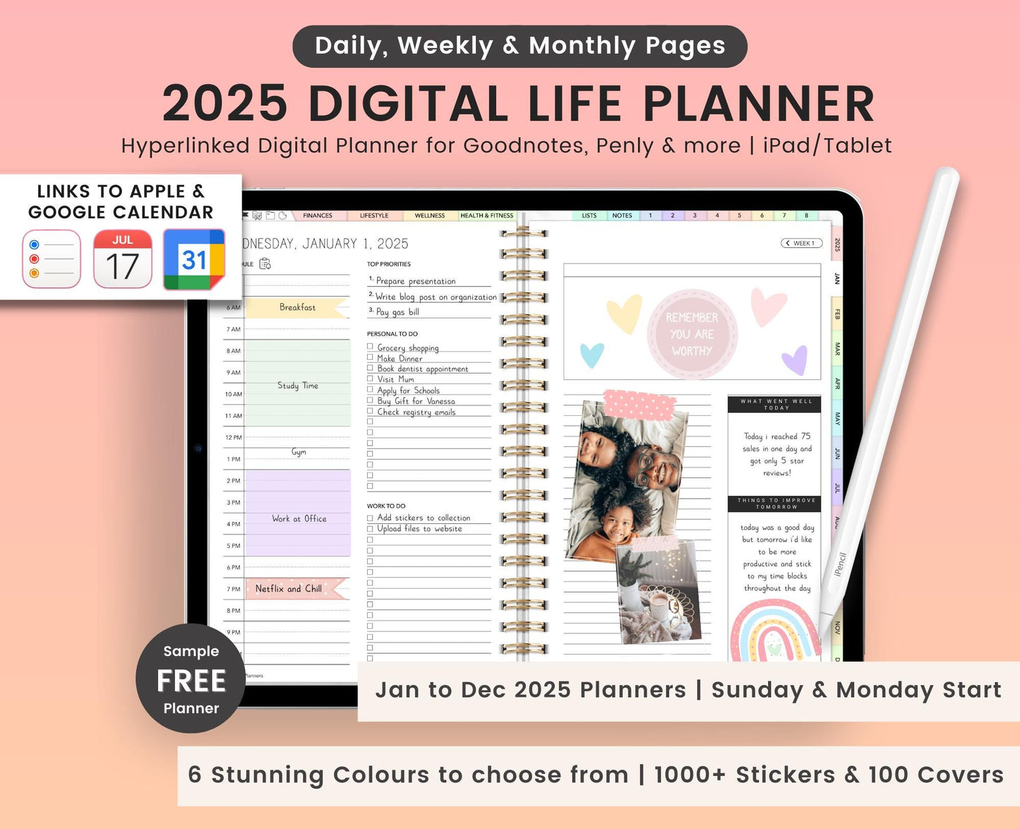 2025 Digital Planner (Landscape)