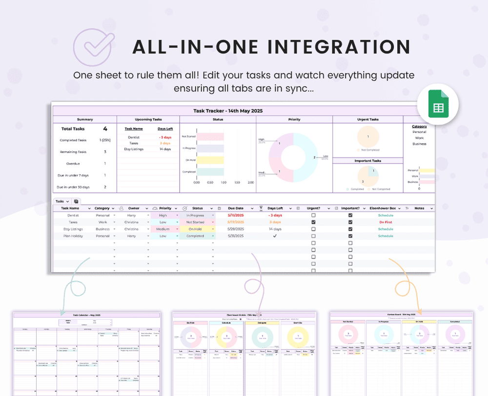 Task Tracker for Google Sheets