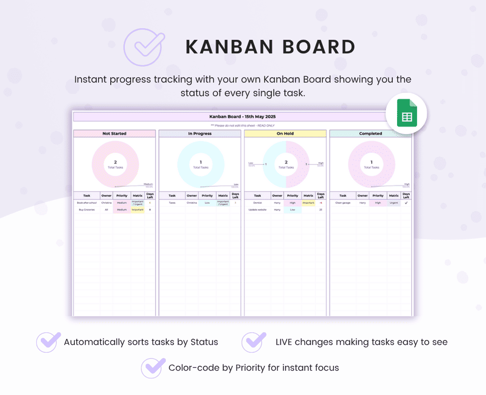Task Tracker for Google Sheets