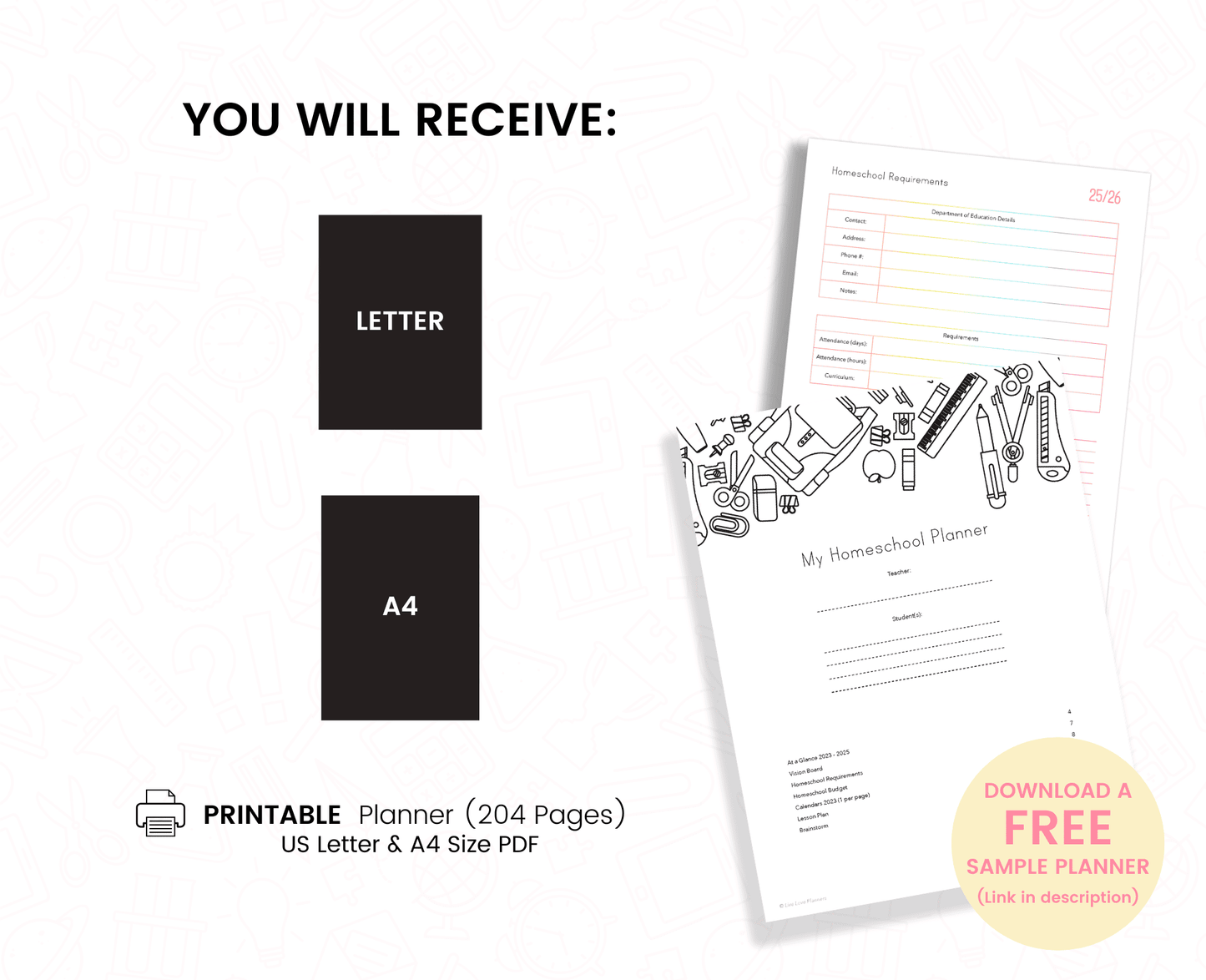 Homeschool planner