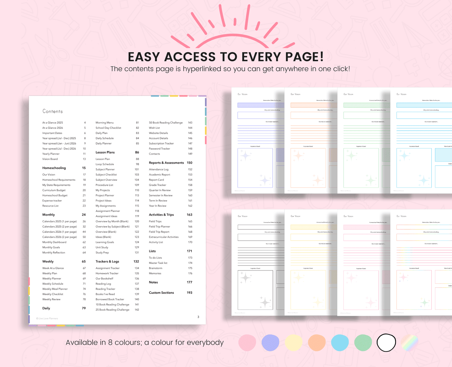 Homeschool planner