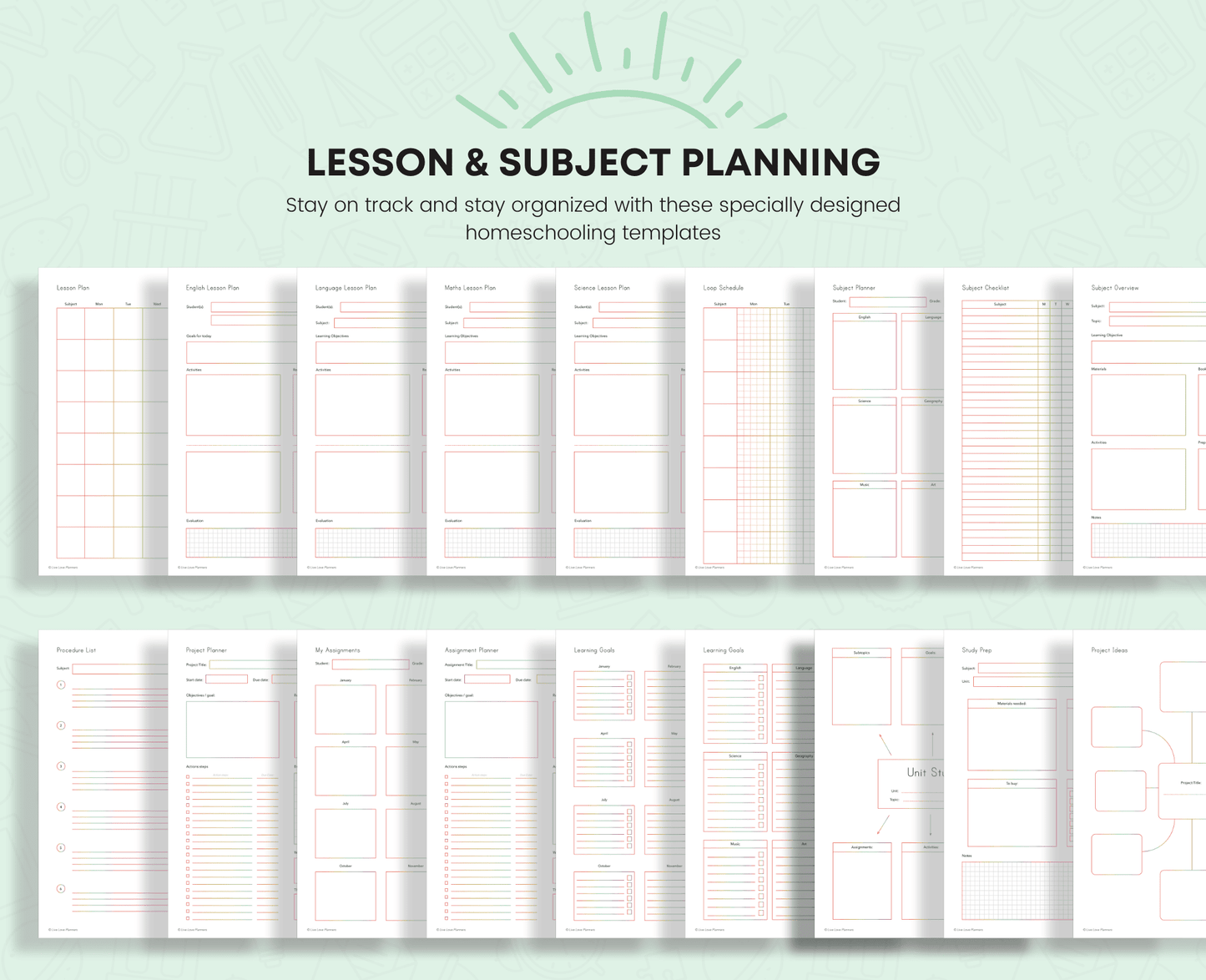 Homeschool planner