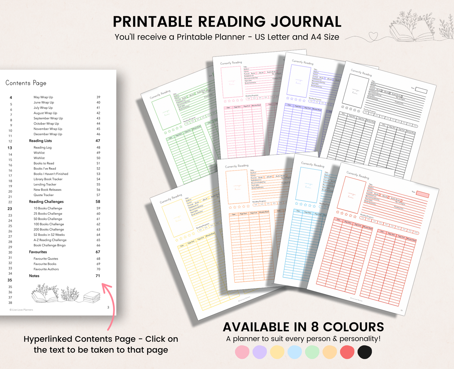 Printable Reading Journal