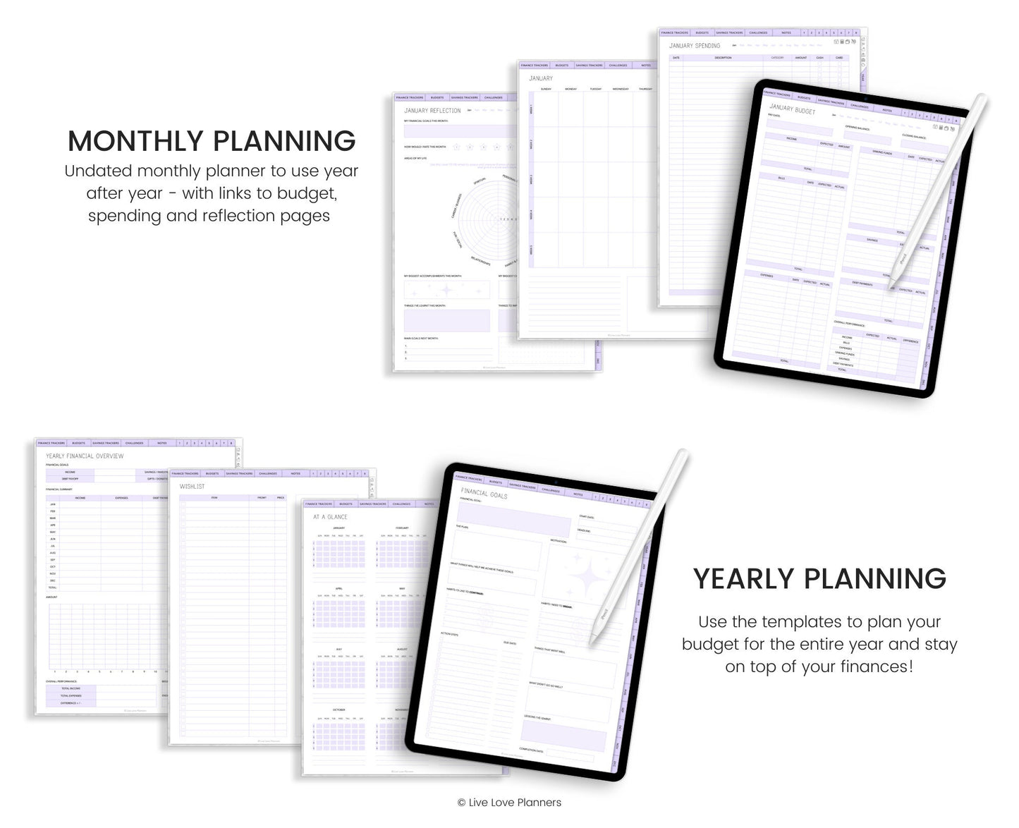 Digital Budget Planner (Pastels)