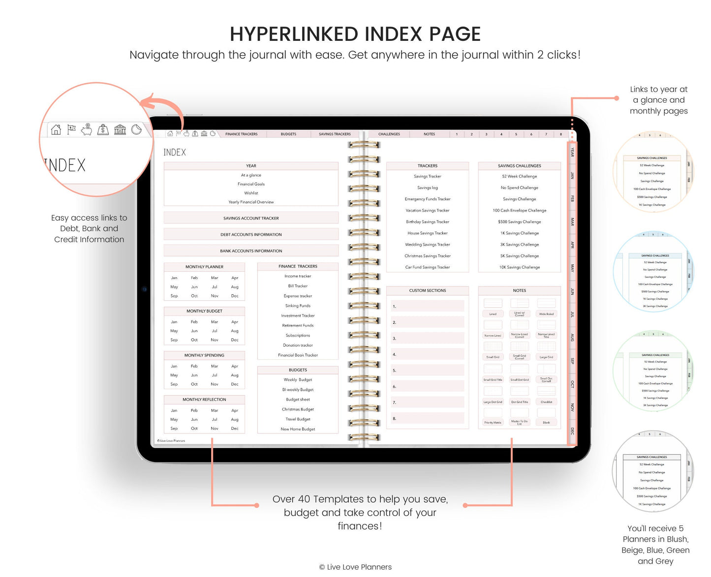 Digital Budget Planner (Landscape)