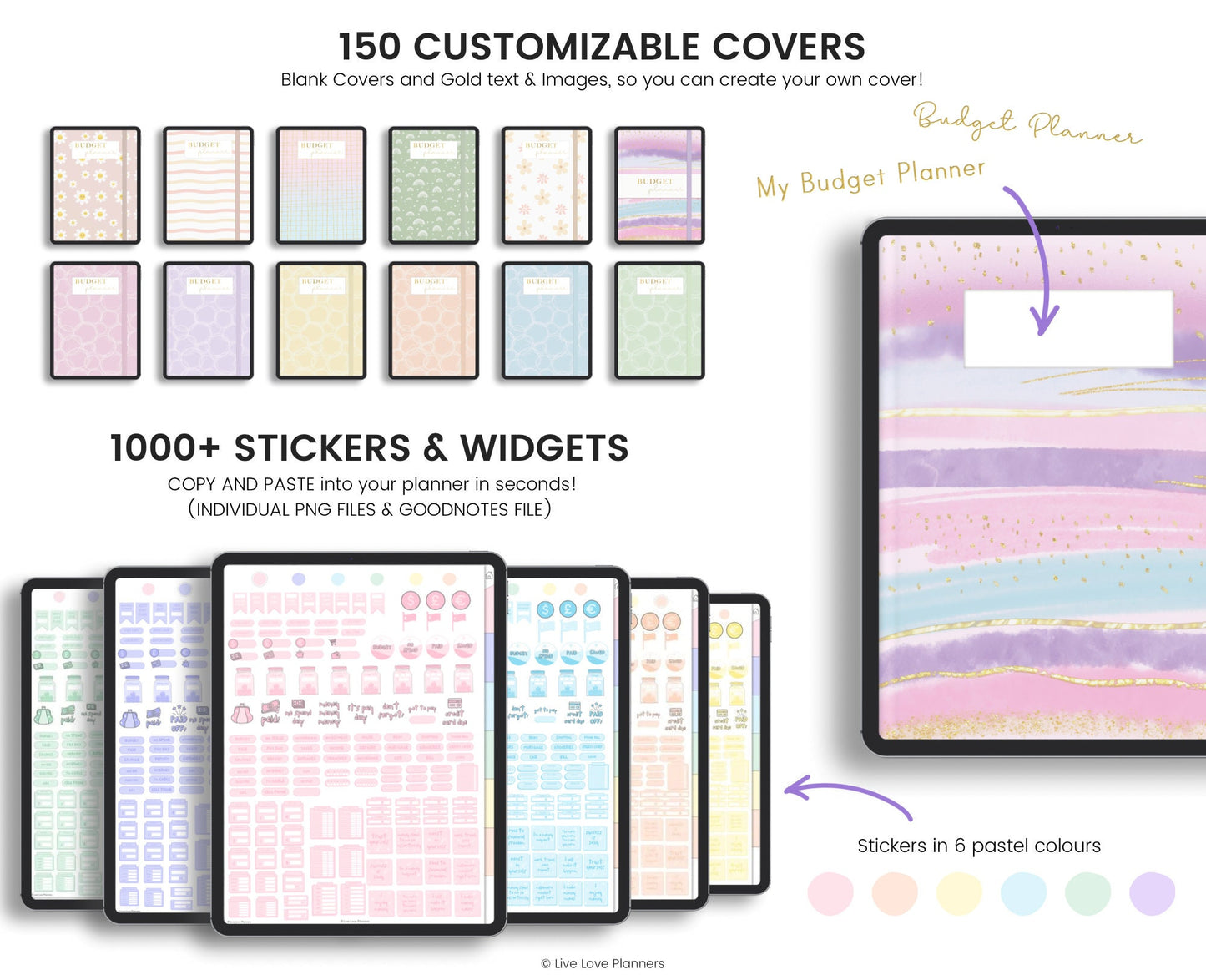 Digital Budget Planner (Pastels)