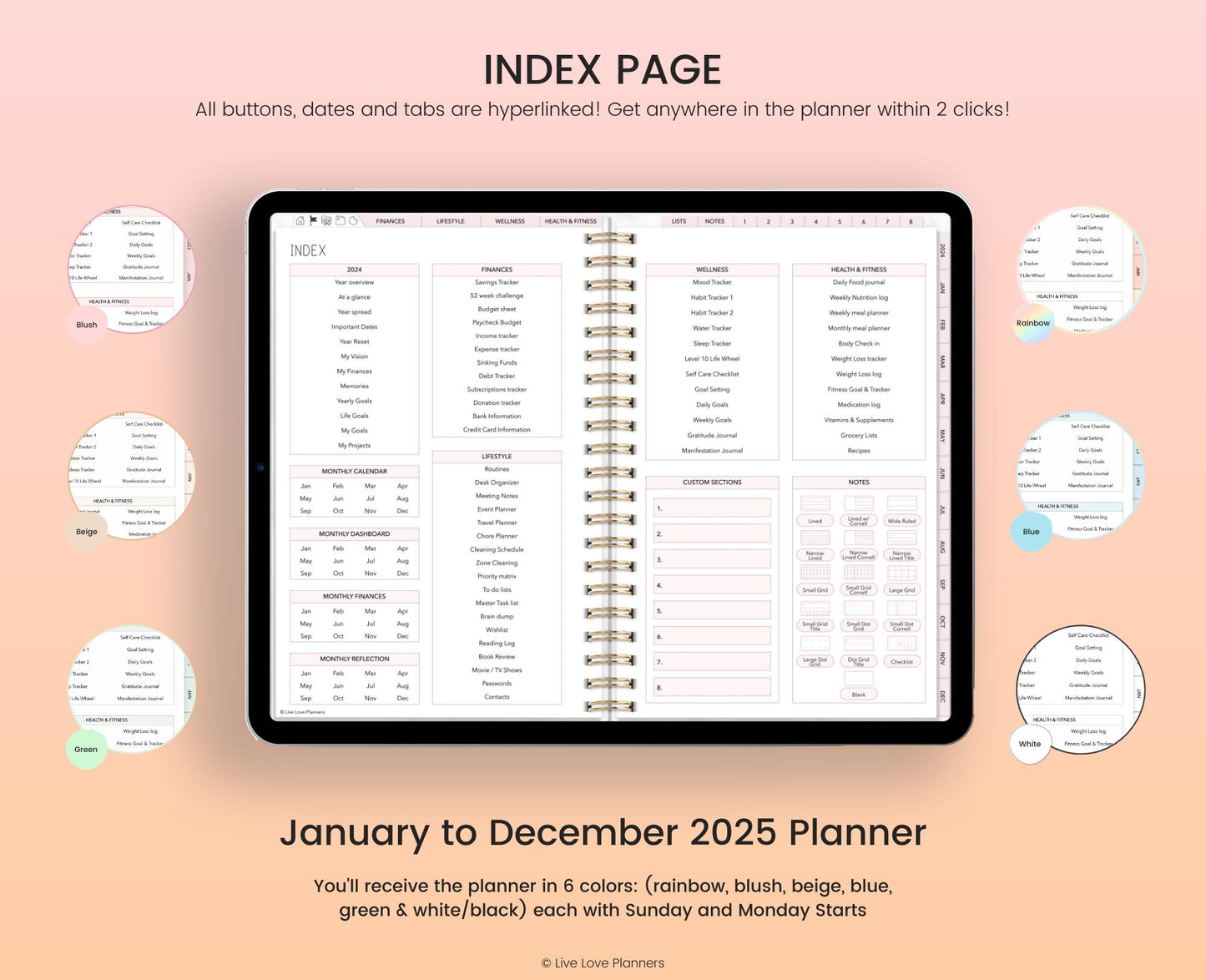 2025 Digital Planner (Landscape)