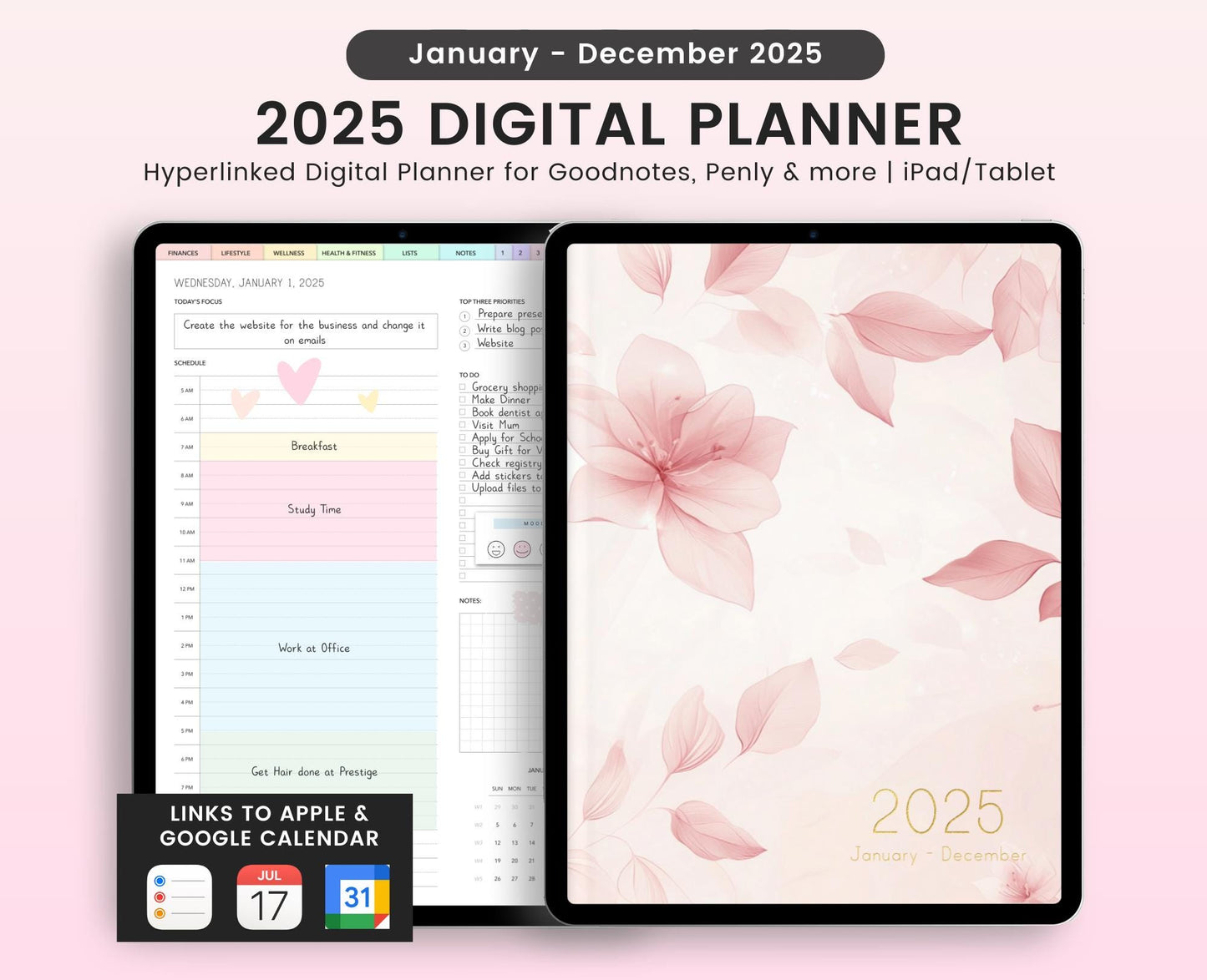 2025 Digital Planner (Portrait)