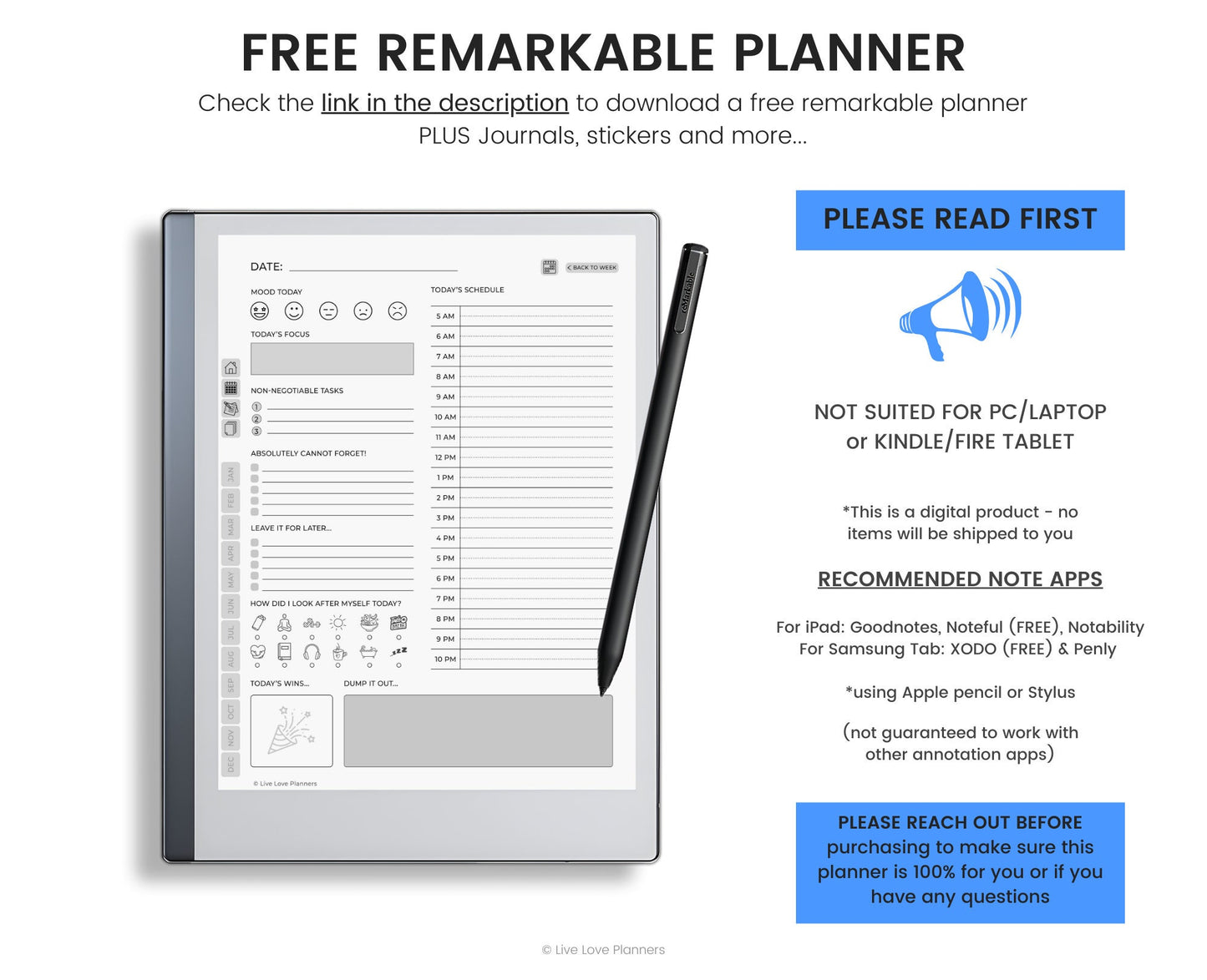 Remarkable Planner