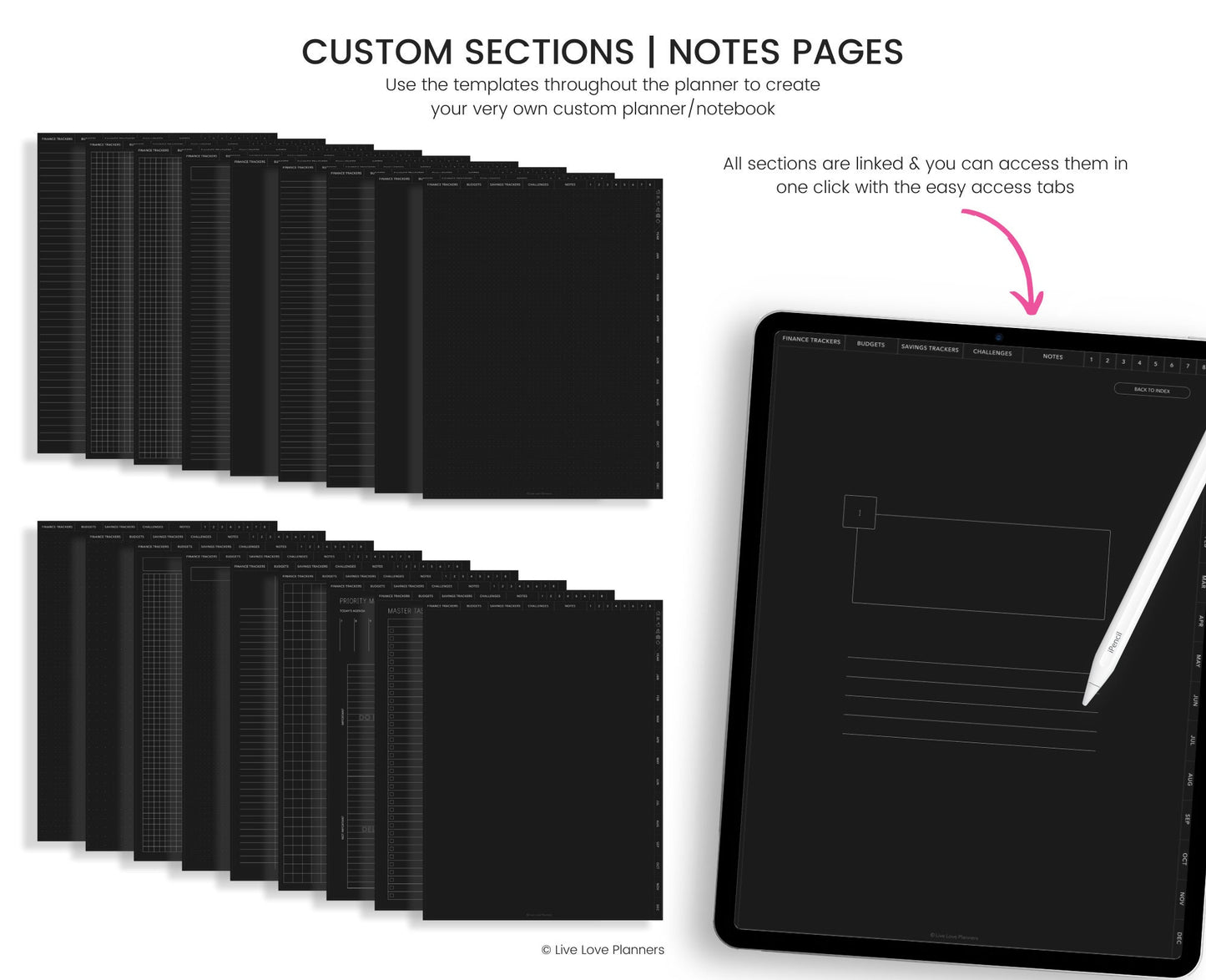 Digital Dark Mode Budget Planner