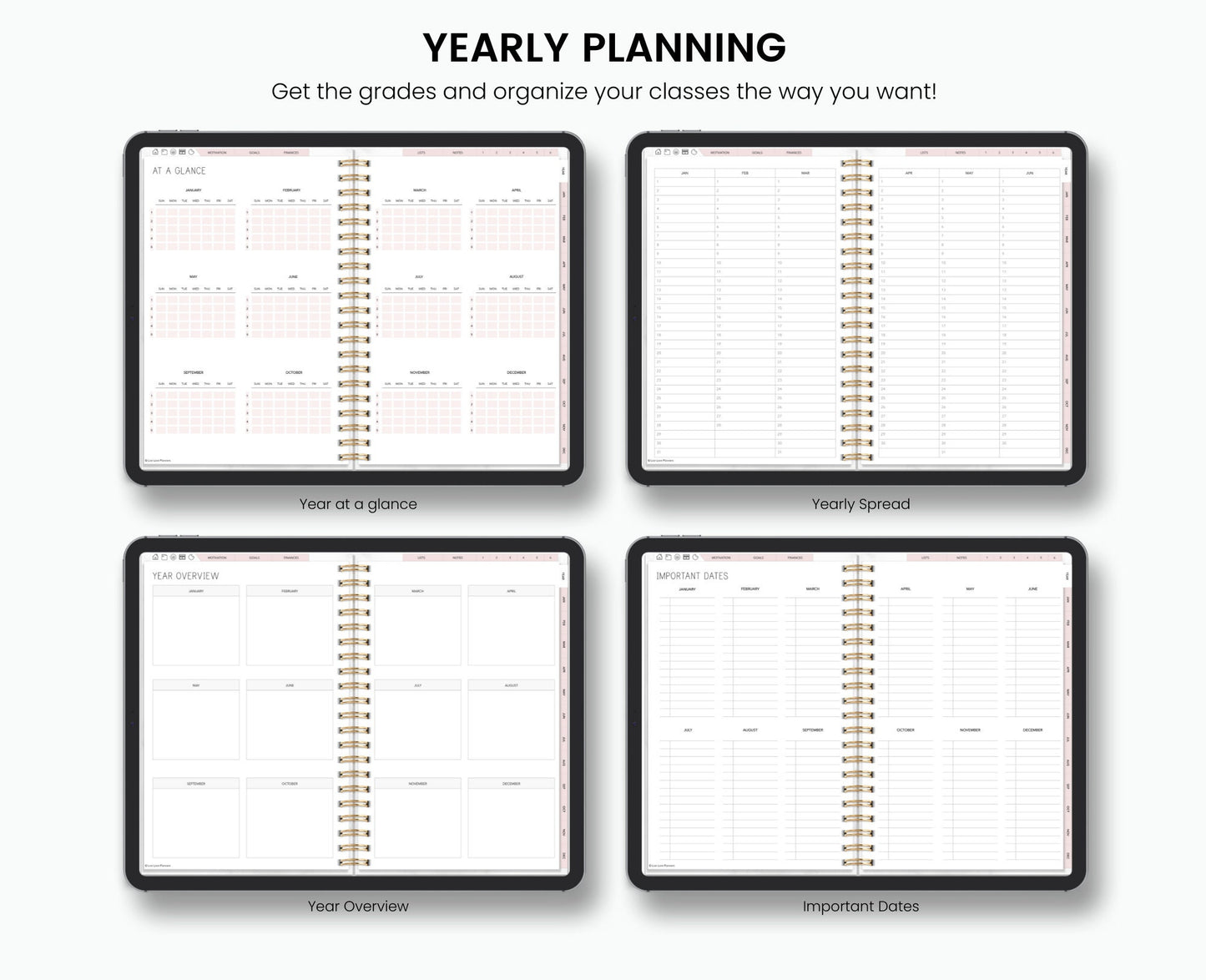 Student Planner | Academic Planner for Students | Undated Digital Student Planner