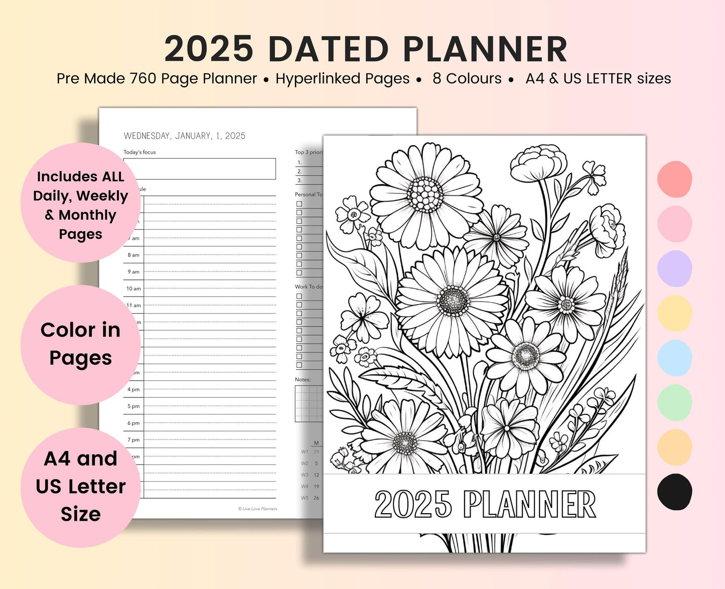 2025 Planner Printable