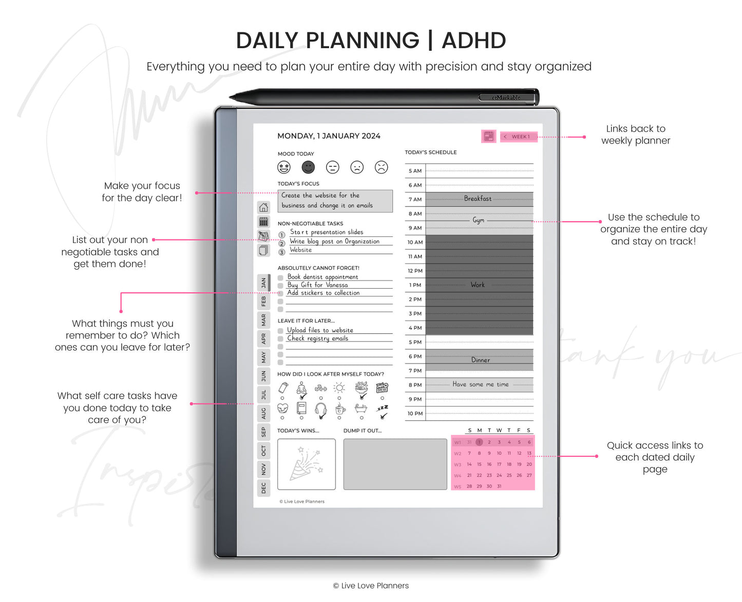 Remarkable Planner
