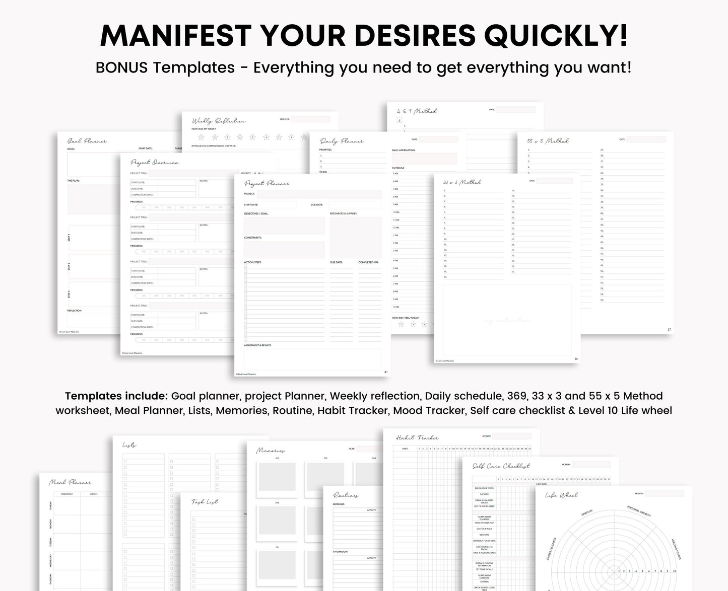 Printable Manifestation Journal
