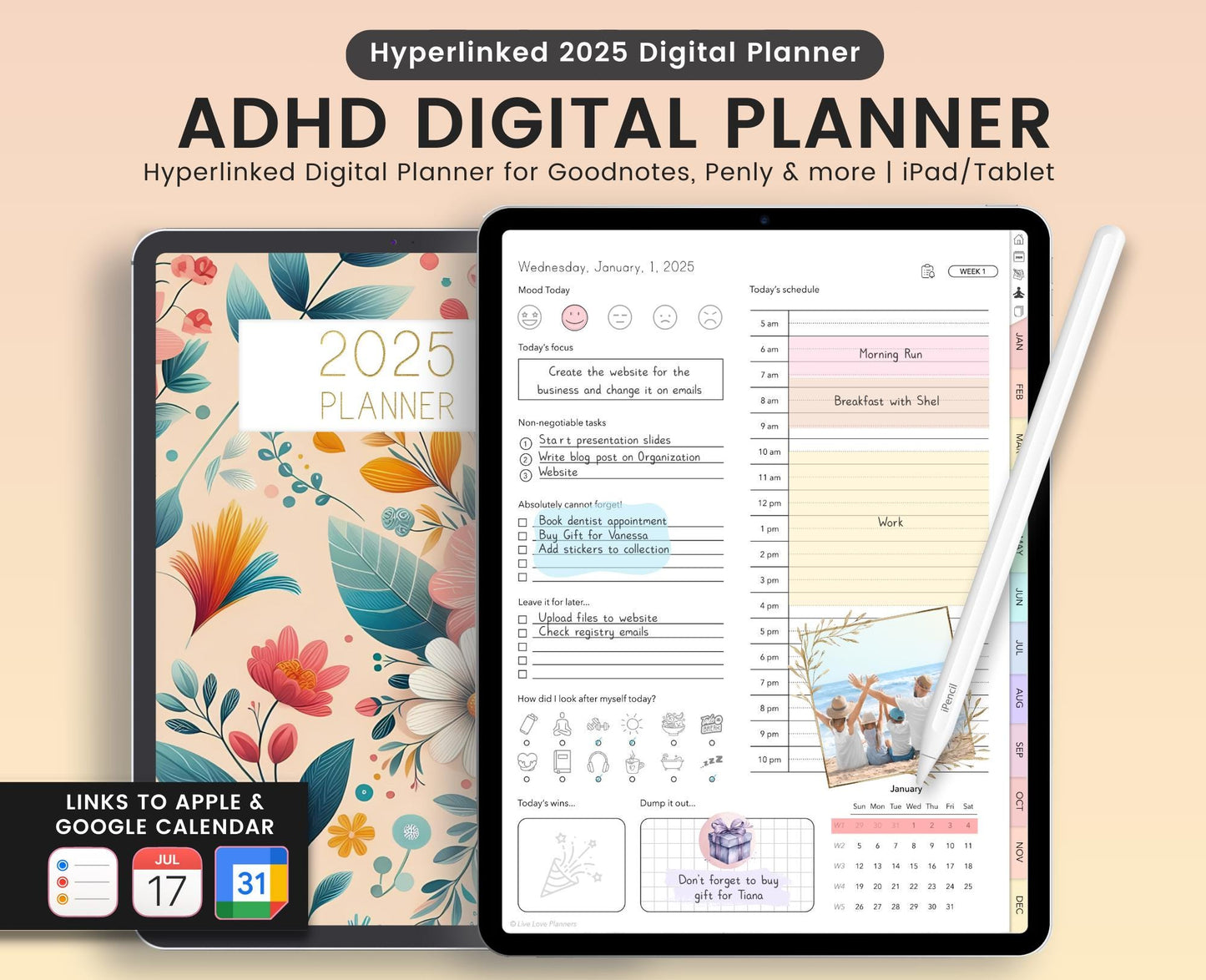 ADHD 2025 Digital Planner