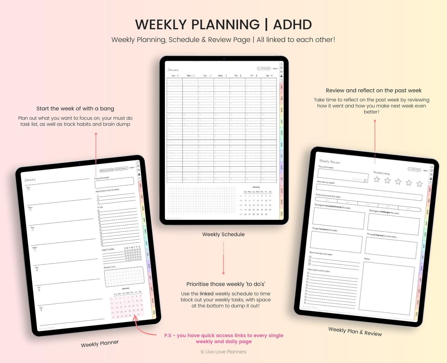 ADHD 2025 Digital Planner