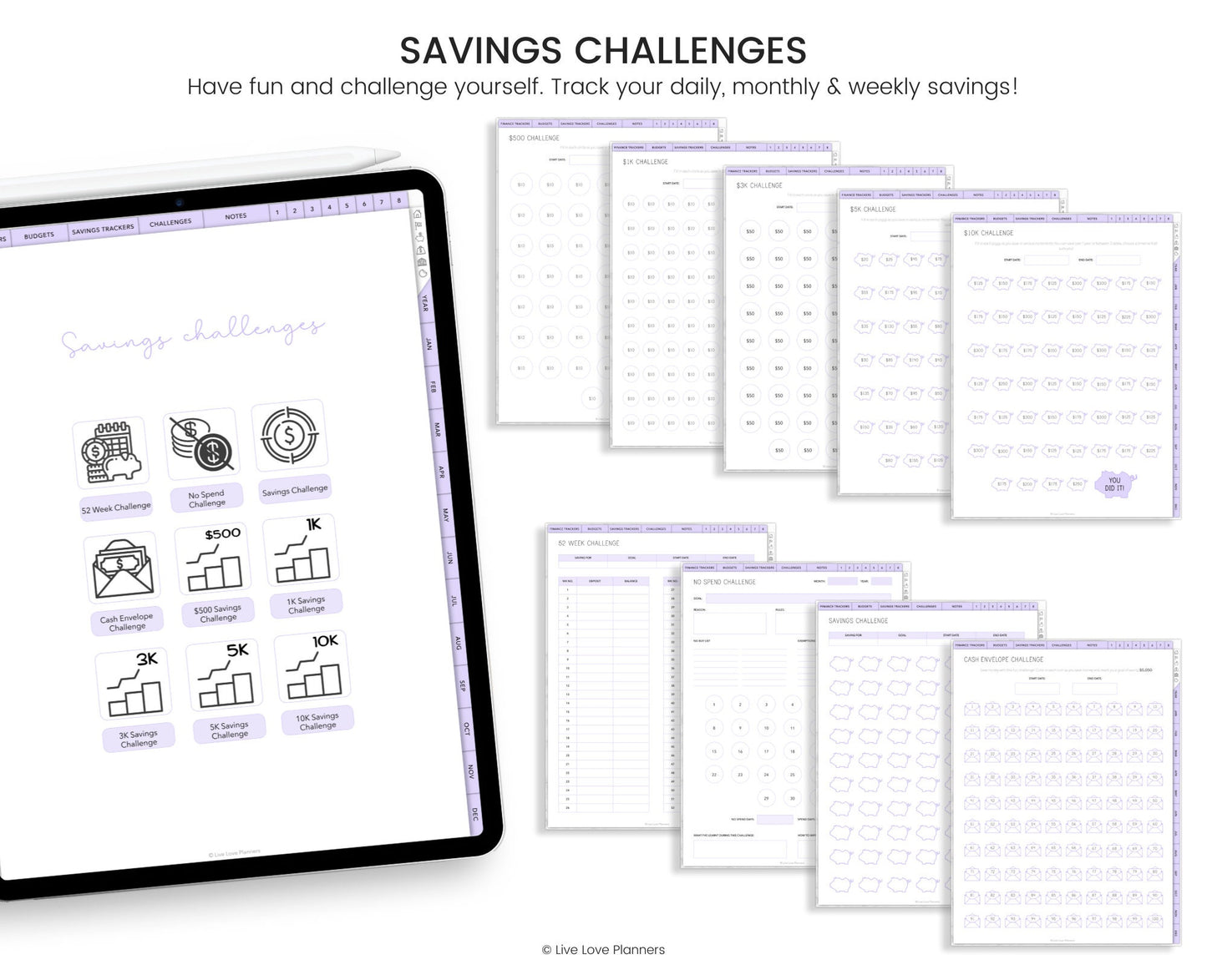 Digital Budget Planner (Pastels)