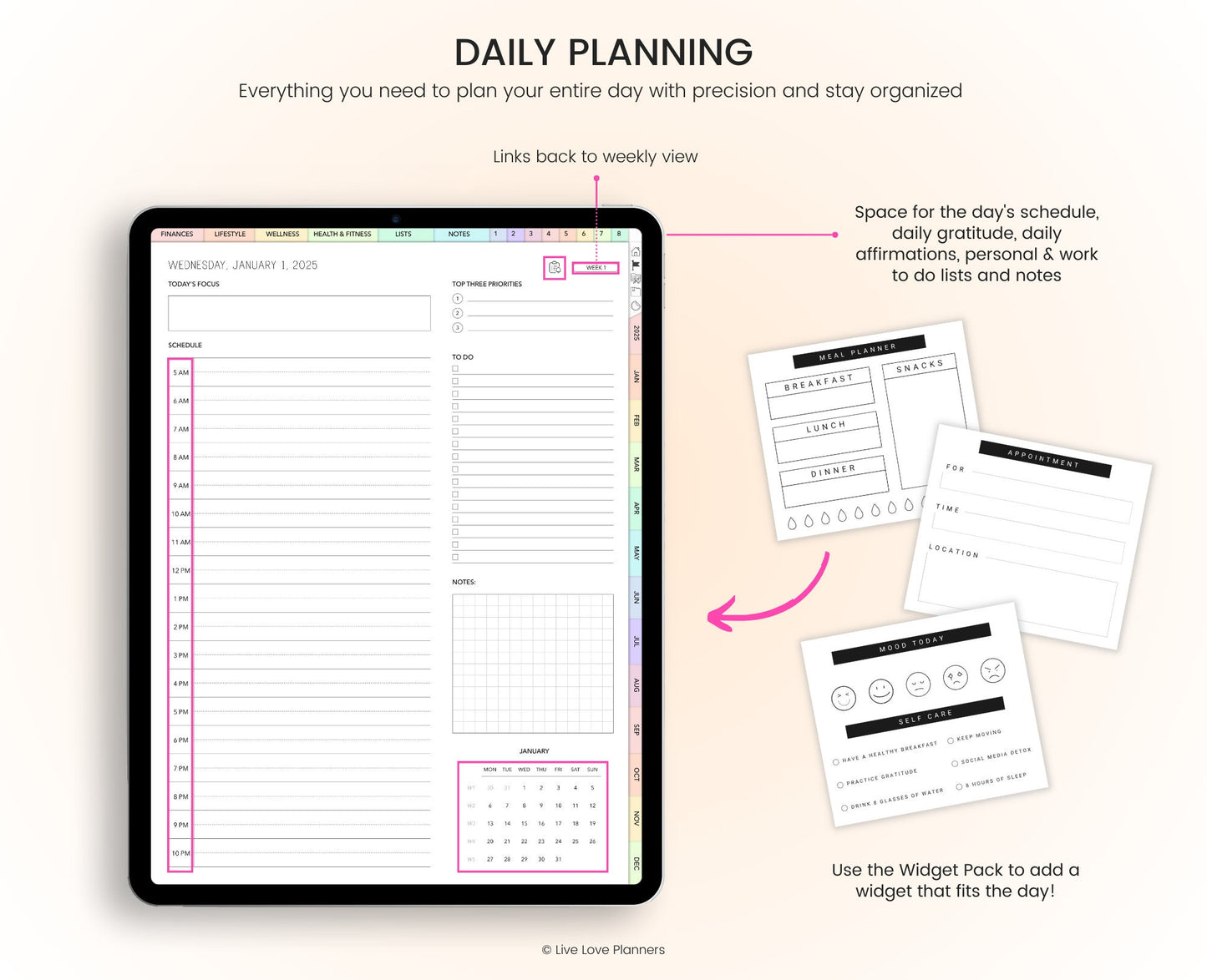 2025 Digital Planner (Portrait)