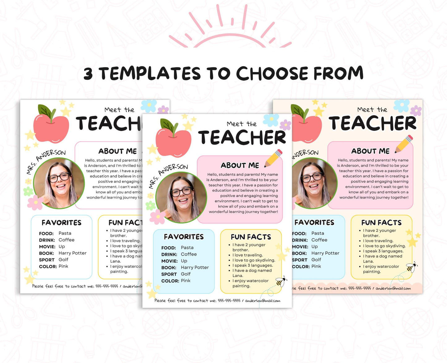 Meet the Teacher Template - Editable Classroom Intro