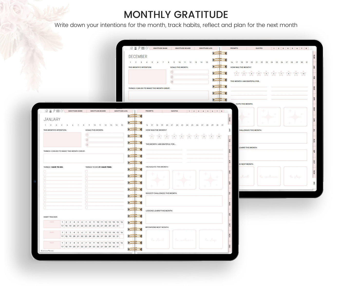 Digital Gratitude Journal (Landscape)