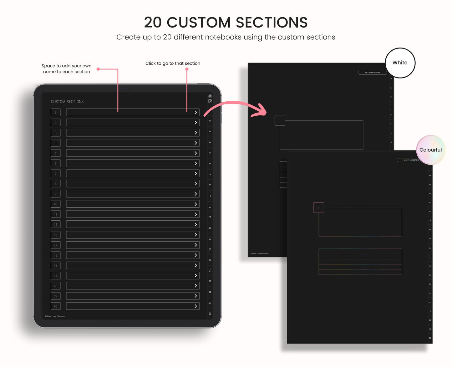 Dark Mode Digital Notebook