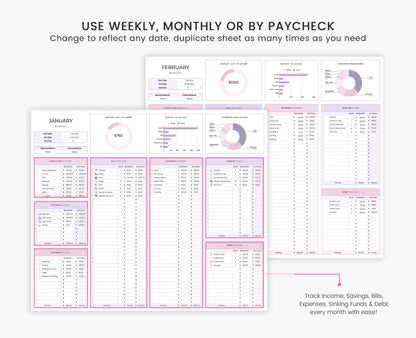 Budget Planner for Google Sheets - Weekly