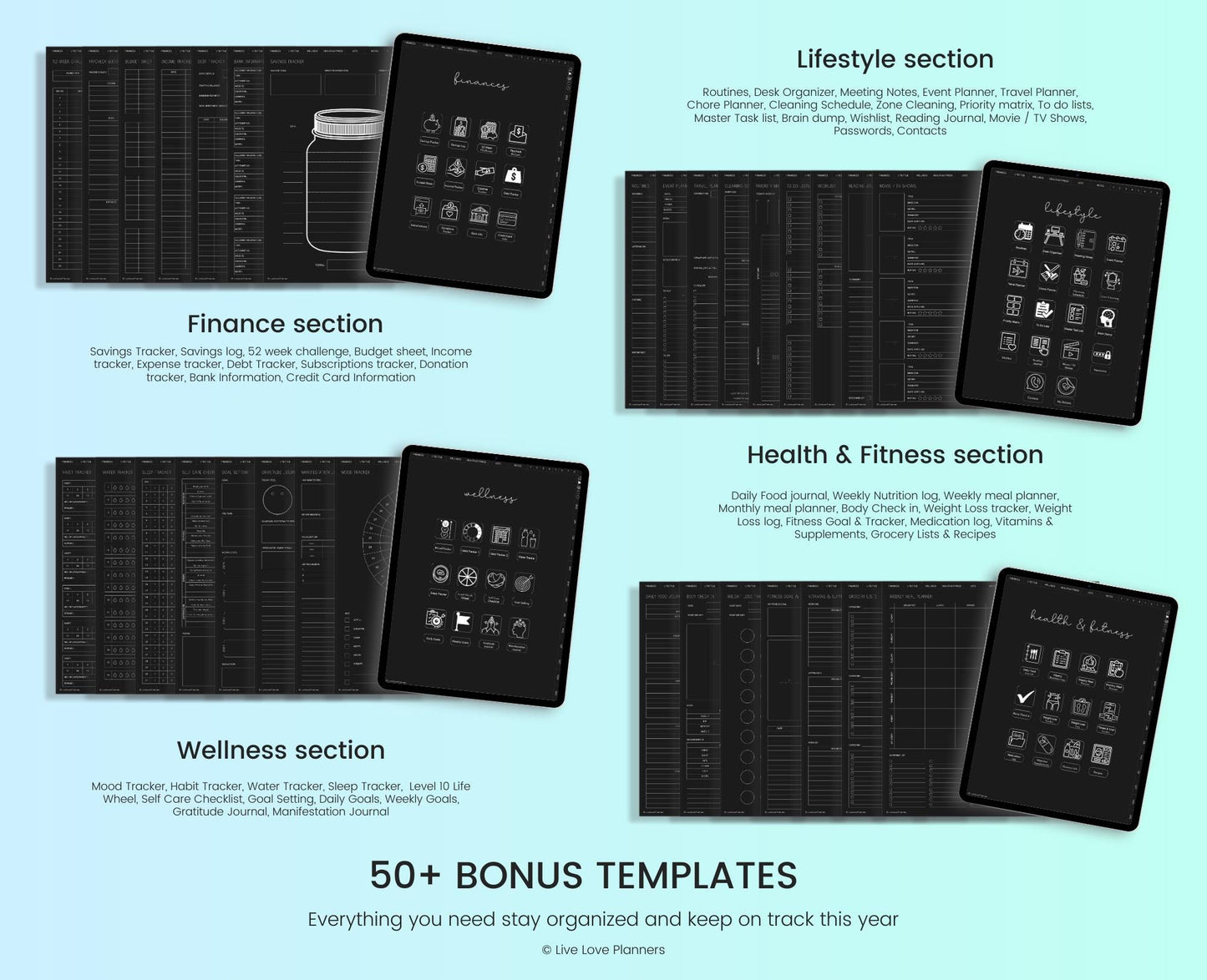 2025 Dark Mode Planner