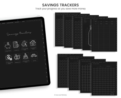 Digital Dark Mode Budget Planner