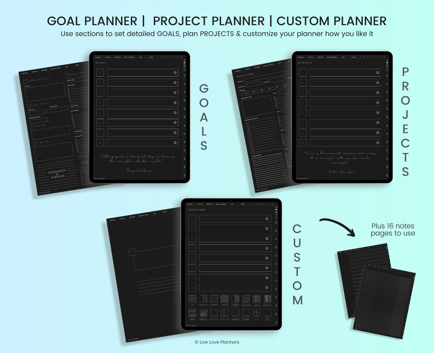 2025 Dark Mode Planner