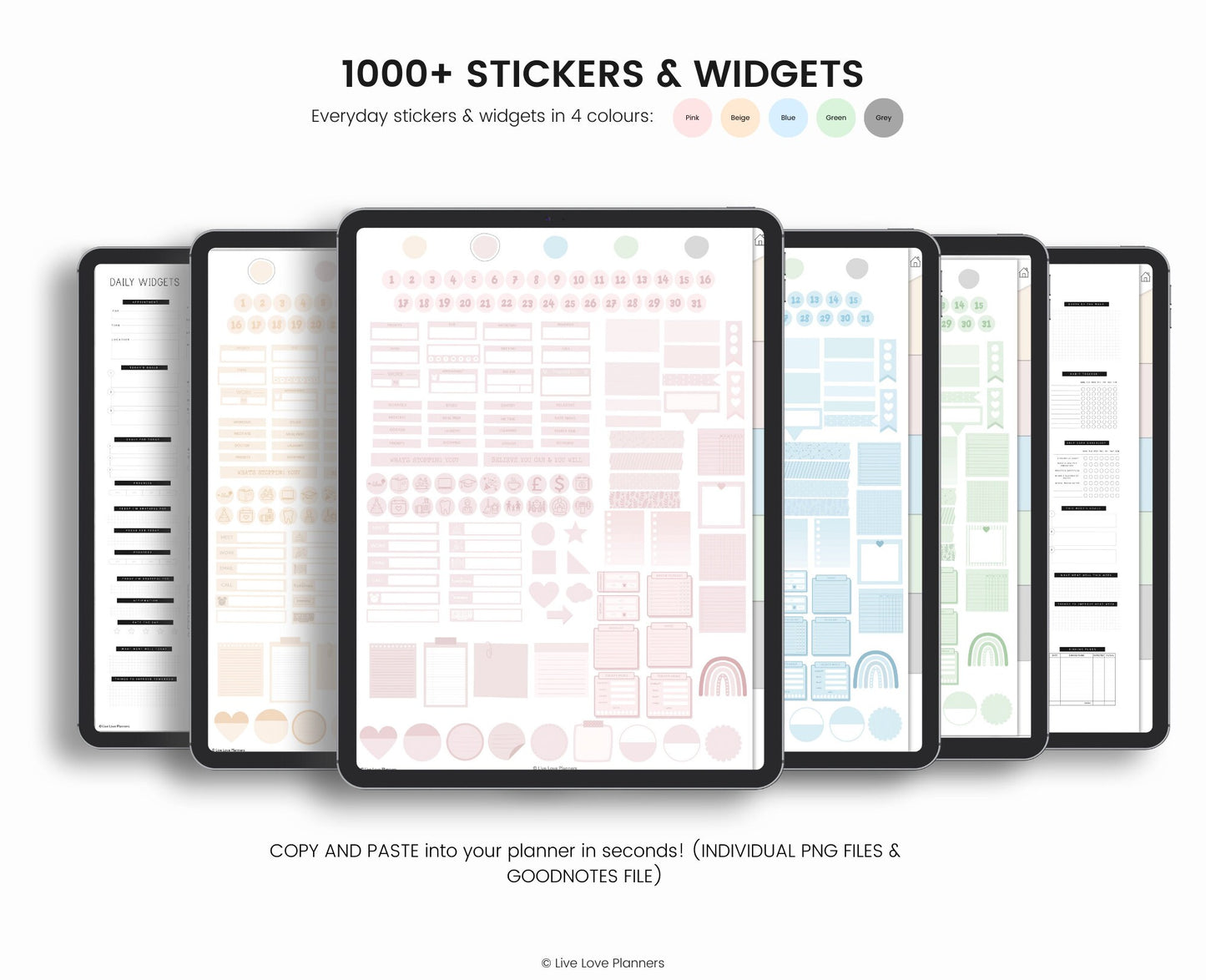 Undated Digital Planner | Hyperlinked Digital Planner | GoodNotes Planner | Notability Planner | iPad Planner | Undated Planner | Daily