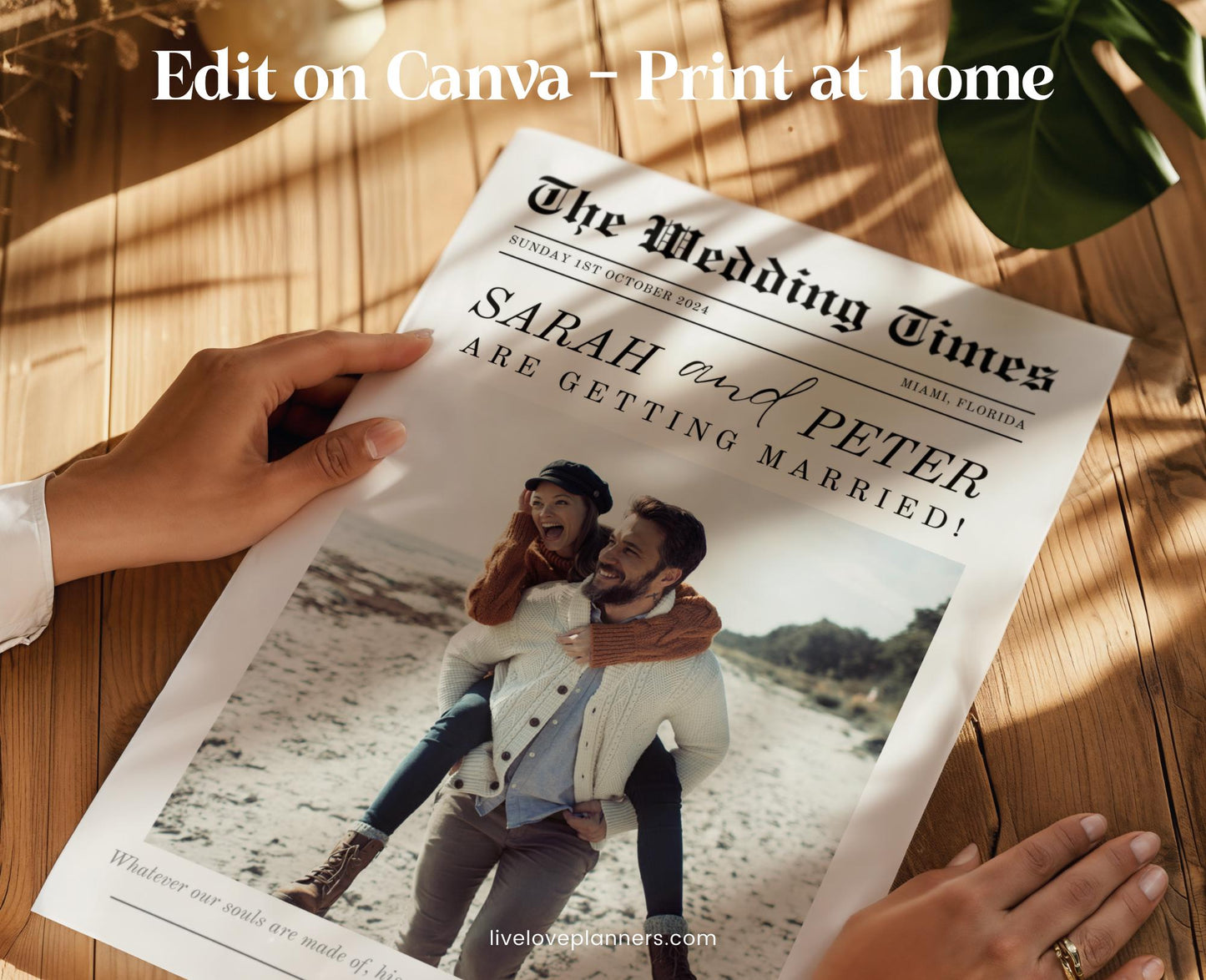 Wedding Newspaper