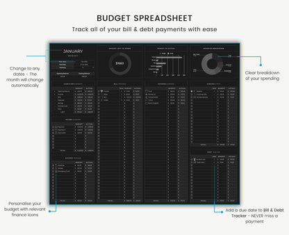 Budget Planner for Google Sheets - Weekly