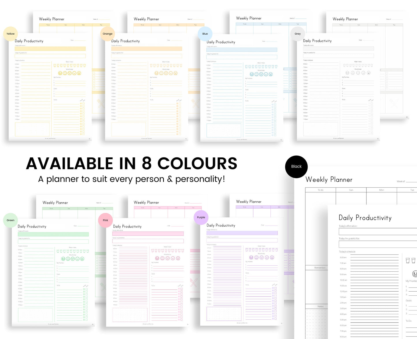 Printable ADHD planner